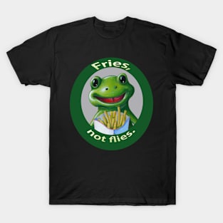 Vegetarian Frog Fries not Flies T-Shirt